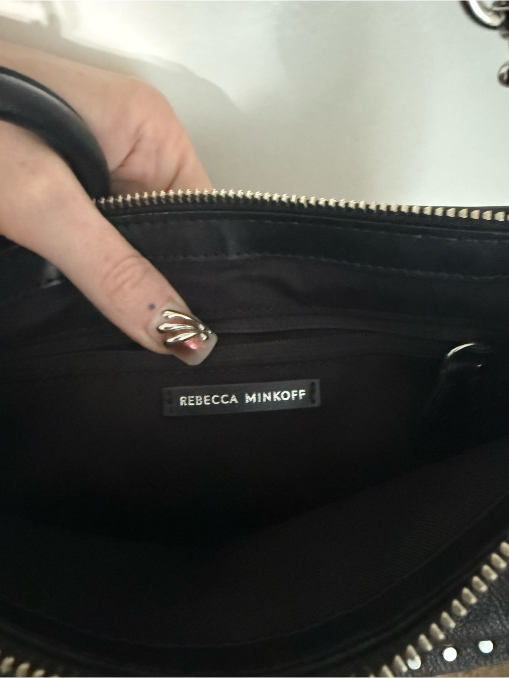 Rebecca Minkoff Leather Purse with Studs - Picture 6 of 7